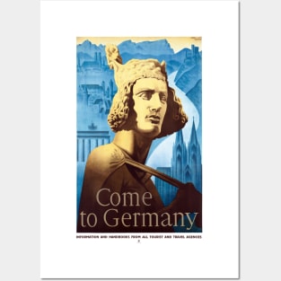 Vintage Travel Poster Germany - Come to Germany 1936 Posters and Art